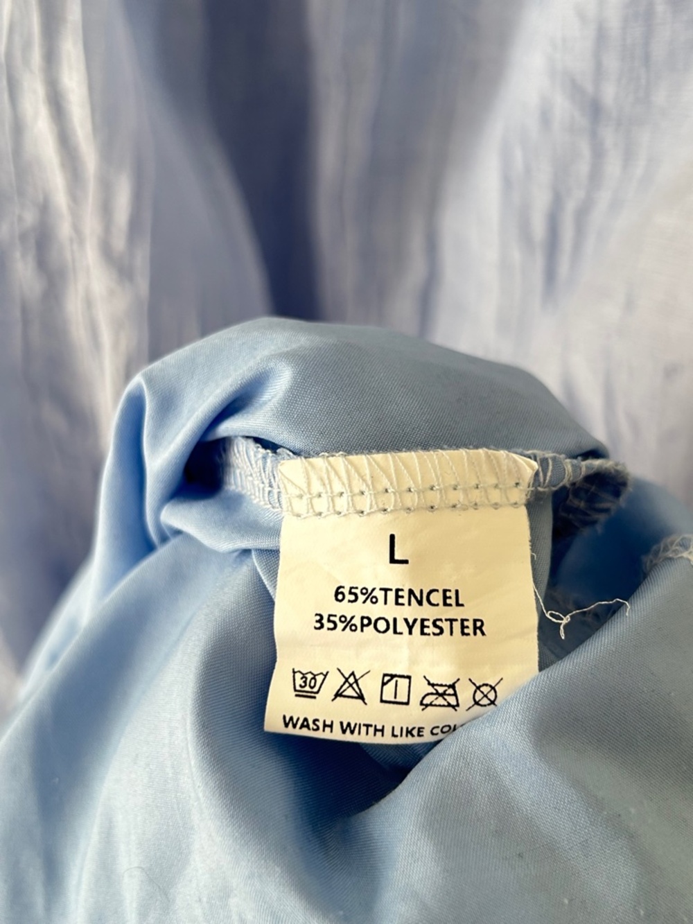 Light Blue Gauzy Ruffle Hem Maxi Skirt - Picture 16 of 16